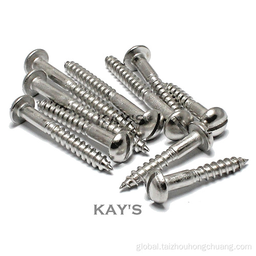 316 Slot Cap 316 stainless slot cap round head screws Supplier